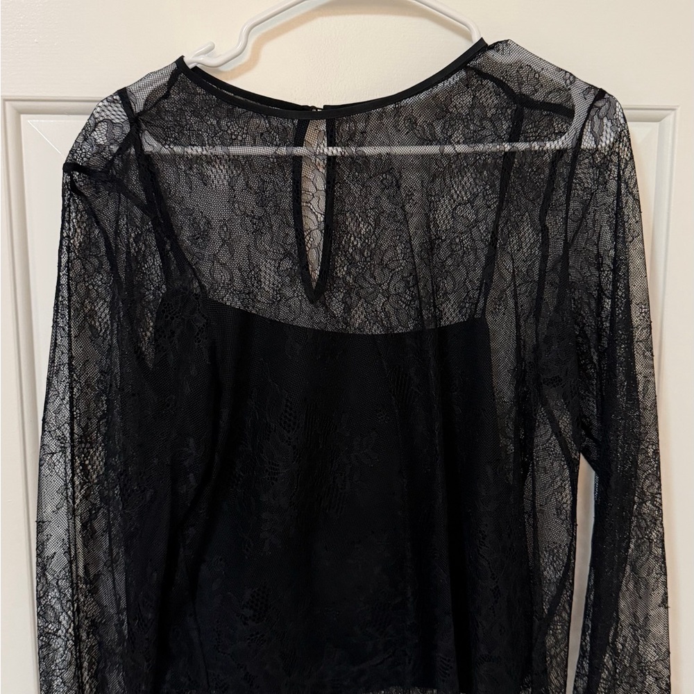 Abercrombie & Fitch Black Lace Blouse